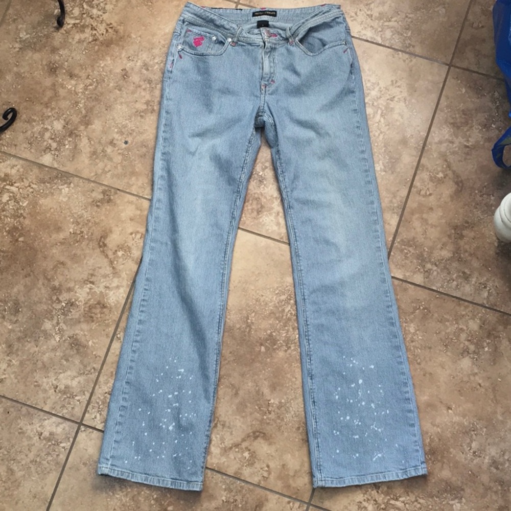 Roca Wear Sexy Since 1999 Striped Jeans Pants